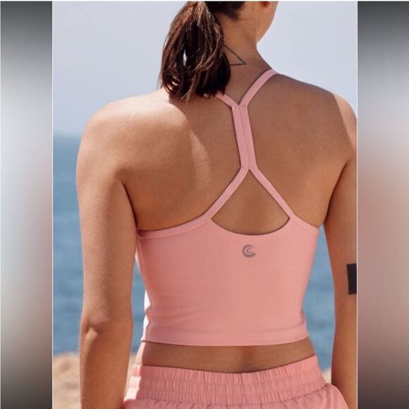 Johnny Was Calme Cross-Back Cami In Apricot Blush - Picture 4 of 4